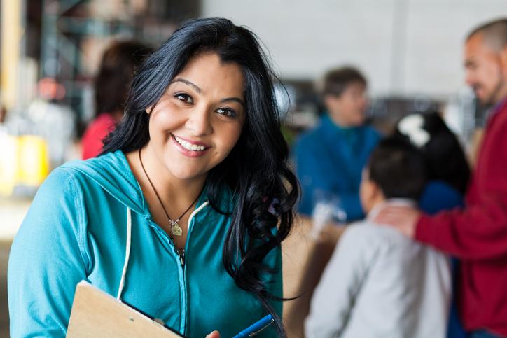 woman smiling 